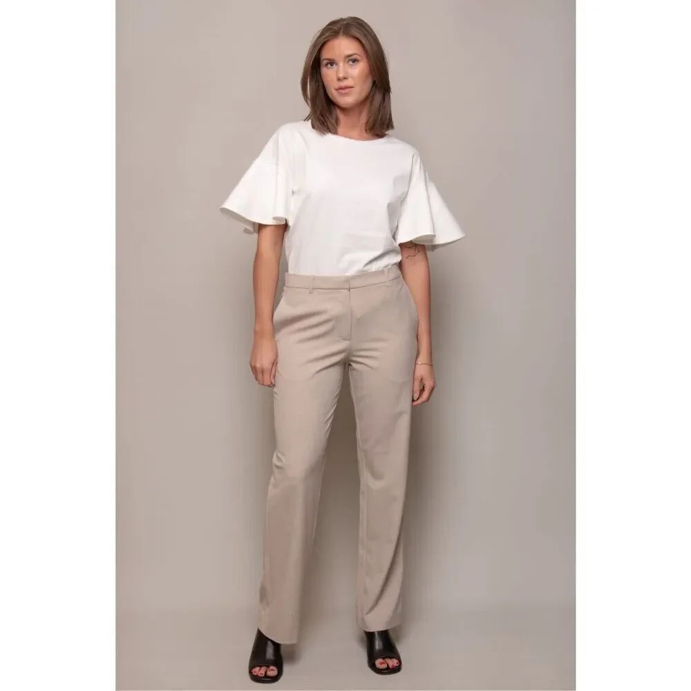 ✨SAMSOE SAMSOE Hoys F Sz Large Trousers Oatmeal Mel✨